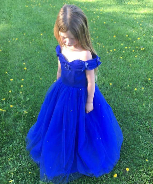 royal blue princess ball gown for kids